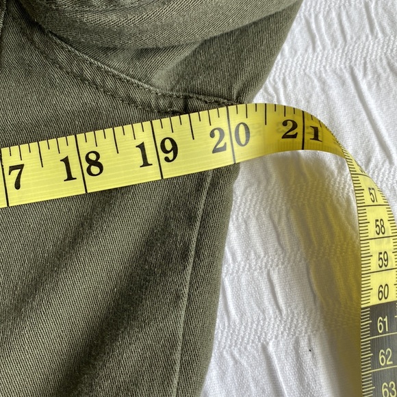 Bianca Nygard military style olive grren jacket. Chest 20”  Length 27.5” Unlined - Picture 11 of 13